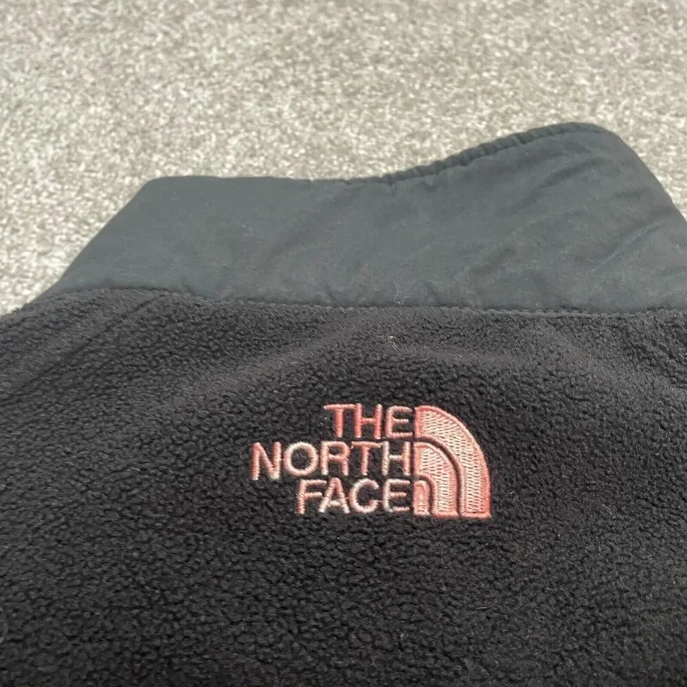 The North Face Fleece Jacket Mens Medium Black Full Zip Pocket Outdoor Hiking